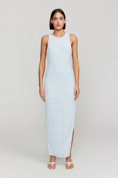 Leeroy Midi Dress Baby Blue