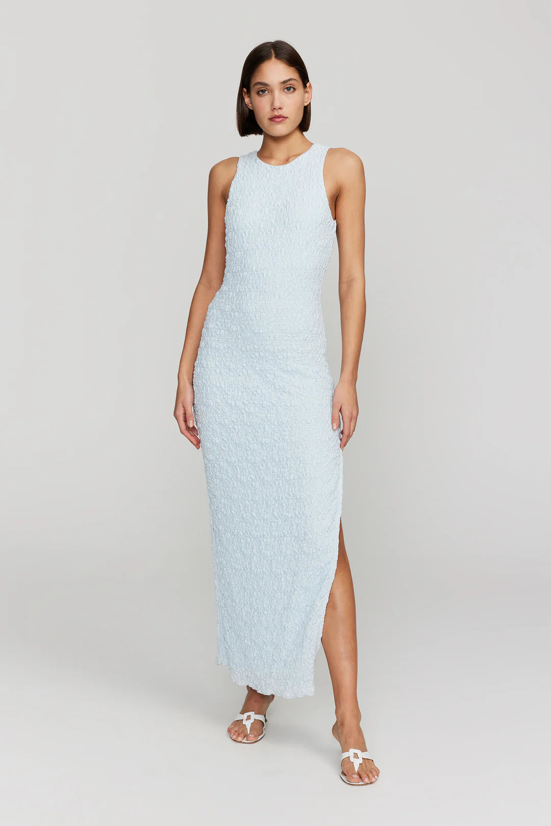 Leeroy Midi Dress Baby Blue