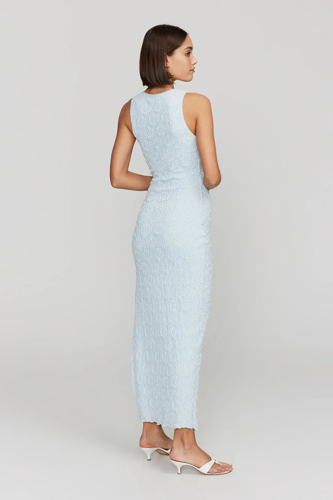 Leeroy Midi Dress Baby Blue