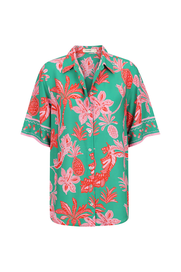 Mai Tai Shirt Pineapple Print - Lulu & Daw - Ownley - new arrivals, new arrvials, shirts - Lulu & Daw - Australian Fashion Boutique