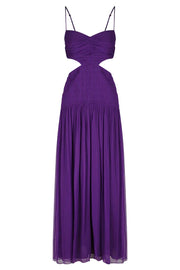 Malina - Ruched Cut Out Midi Dress - Purple Pale - Lulu & Daw - Shona Joy -  - Lulu & Daw - Australian Fashion Boutique
