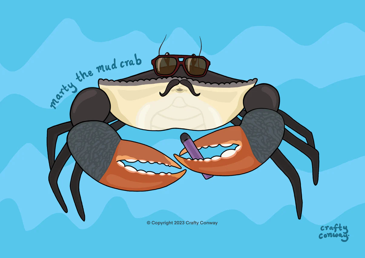 Marty the Mud Crab - Lulu & Daw - Crafty Conway - Crafty Conway - Lulu & Daw - Australian Fashion Boutique