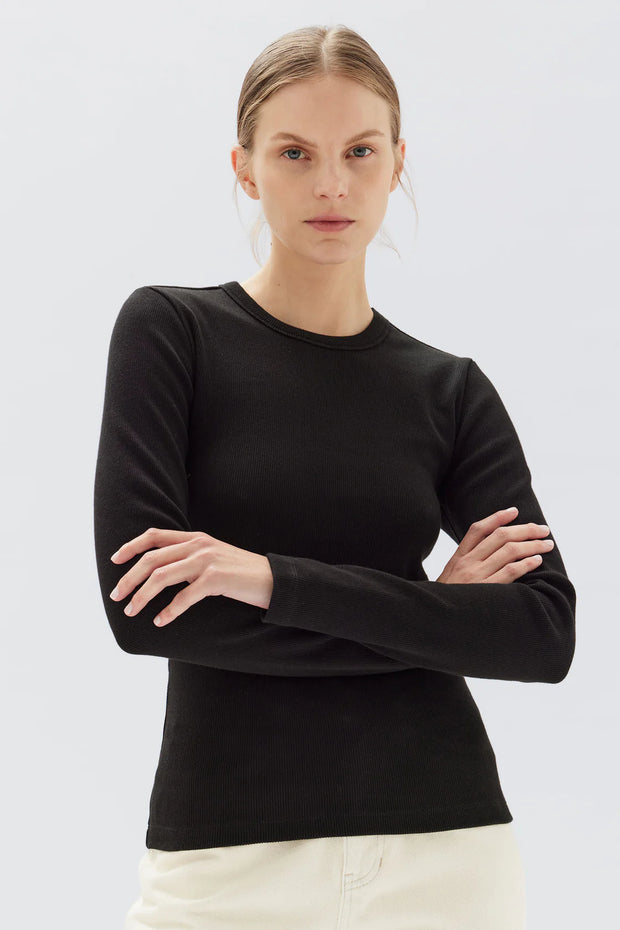Miana Long Sleeve Tee - Lulu & Daw - Assembly Label - assembly label, basics, new arrvials - Lulu & Daw - Australian Fashion Boutique