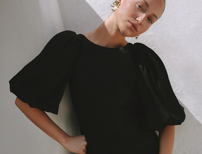 Cleo Bubble Sleeve Mini Dress