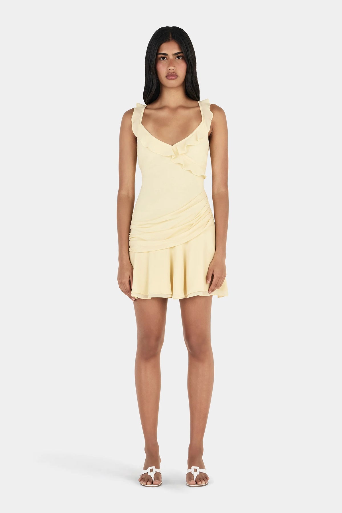 Ownley Whitney Mini Dress - Butter Yellow