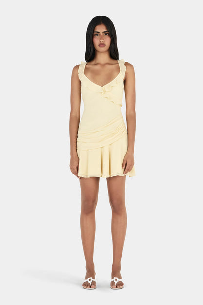 Ownley Whitney Mini Dress - Butter Yellow