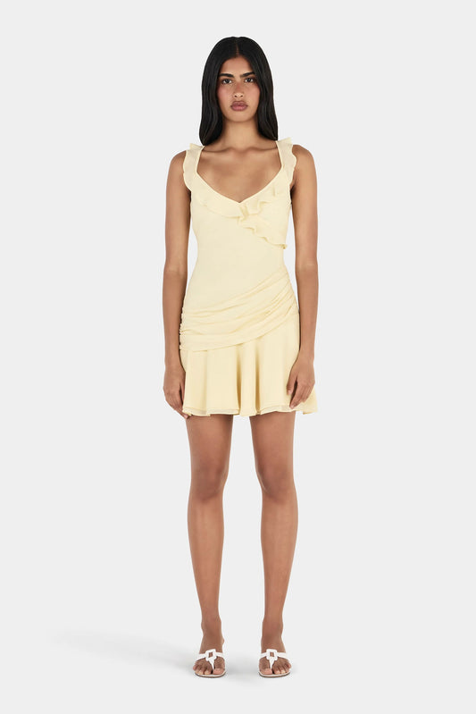 Ownley Whitney Mini Dress - Butter Yellow