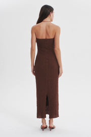 Petra Dress Coffee - Lulu & Daw - Ownley - Cotton Blend, dress, new arrivals, new arrvials - Lulu & Daw - Australian Fashion Boutique