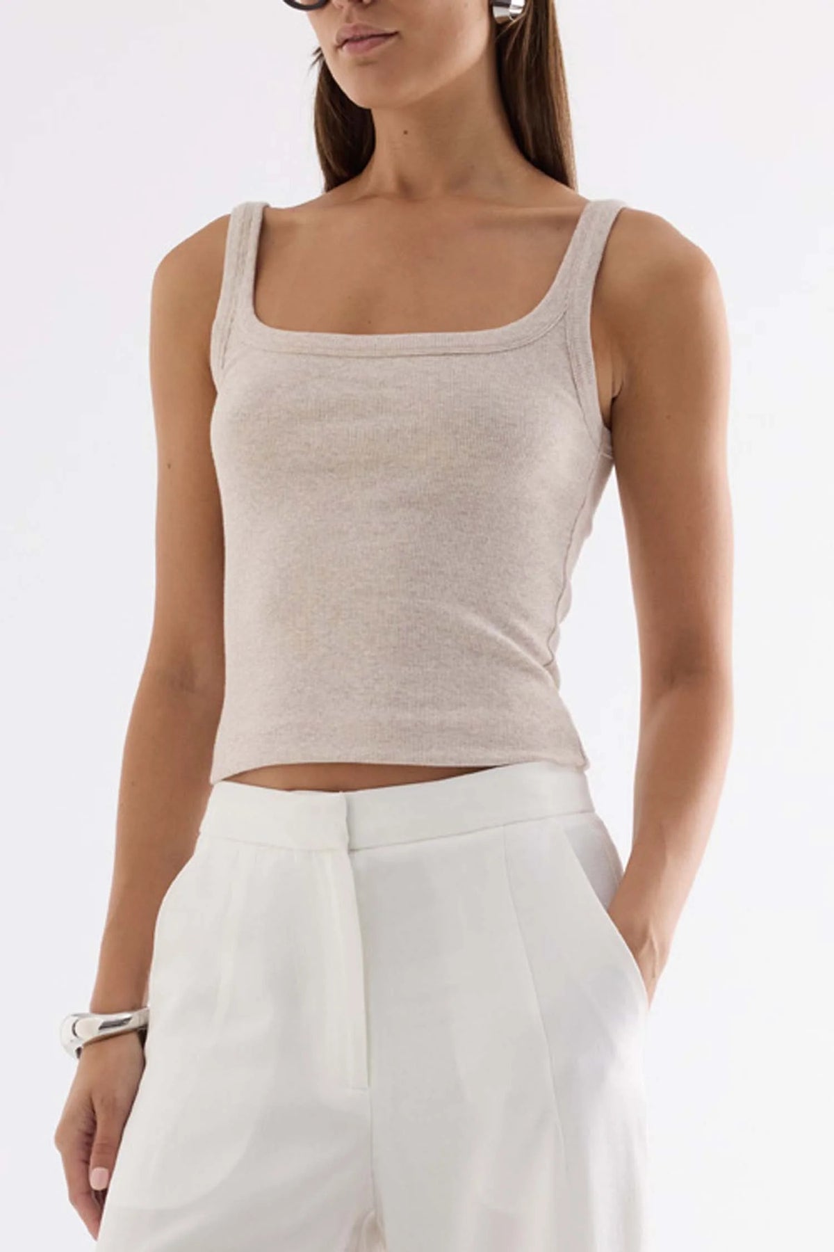 Elka Collective  Persi Tank - Oatmarle
