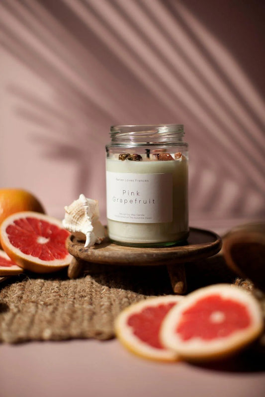 Pink Grapefruit Candle - Lulu & Daw -  - ["candles","home","renee loves frances"] - Lulu & Daw - Australian Fashion Boutique