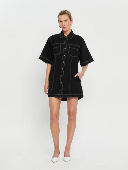 Rowyn Denim Shirt Dress - Lulu & Daw - Kivari - dress, kivari, new arrivals, new arrvials - Lulu & Daw - Australian Fashion Boutique