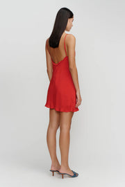 Susie Mini Dress Cherry Red