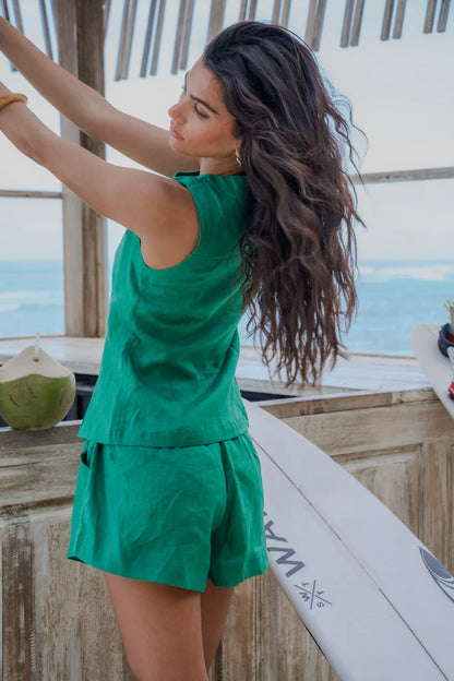 Luna  - Fern Green - Shorts