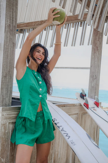 Luna  - Fern Green - Shorts