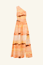 Larissa Asymmetrical Gathered Maxi Dress