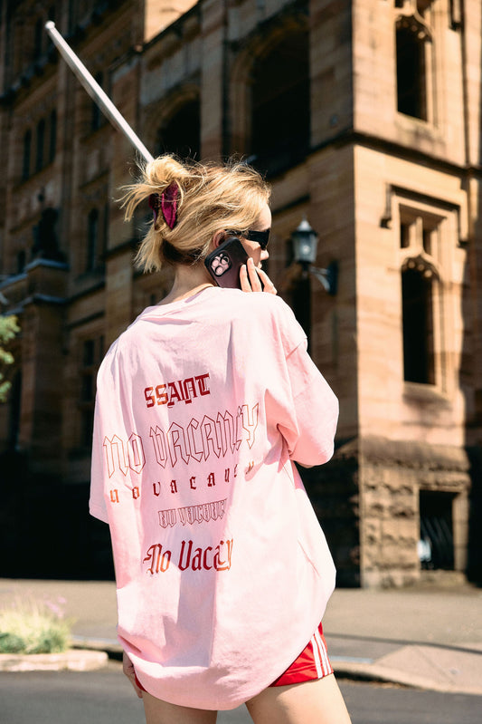 Ssaint No Vacancy Pink Tee
