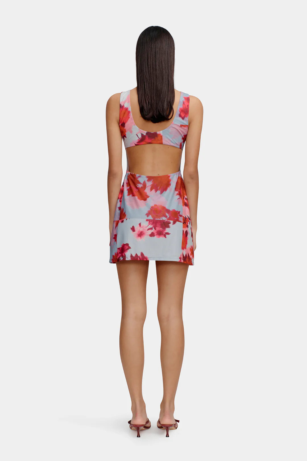 Teisha Mini Dress -Patchwork Bouquet