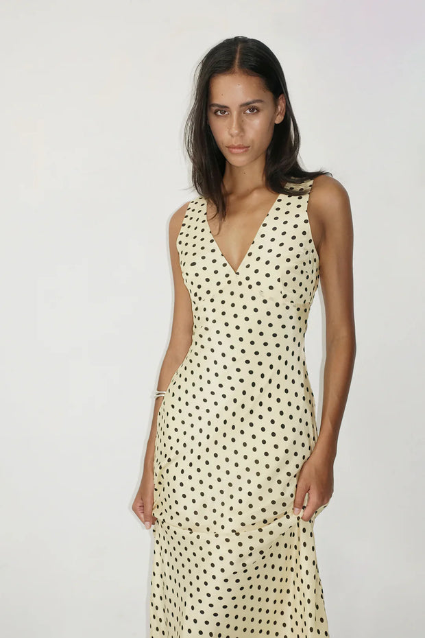 Tulip Midi Dress Butter Spot