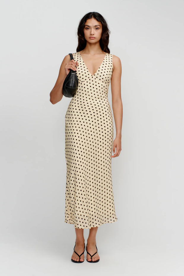 Tulip Midi Dress Butter Spot