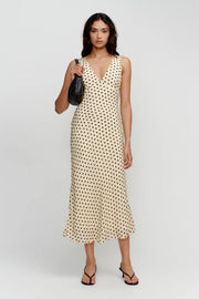 Tulip Midi Dress Butter Spot