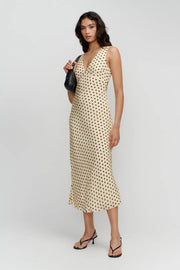 Tulip Midi Dress Butter Spot