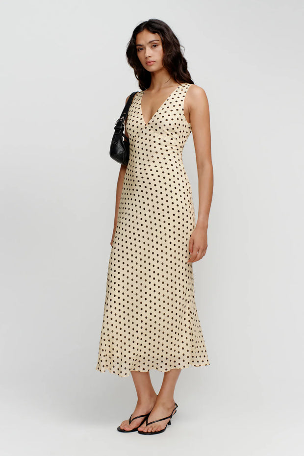 Tulip Midi Dress Butter Spot