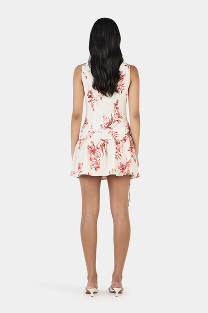 Keely Holiday Floral Skirt
