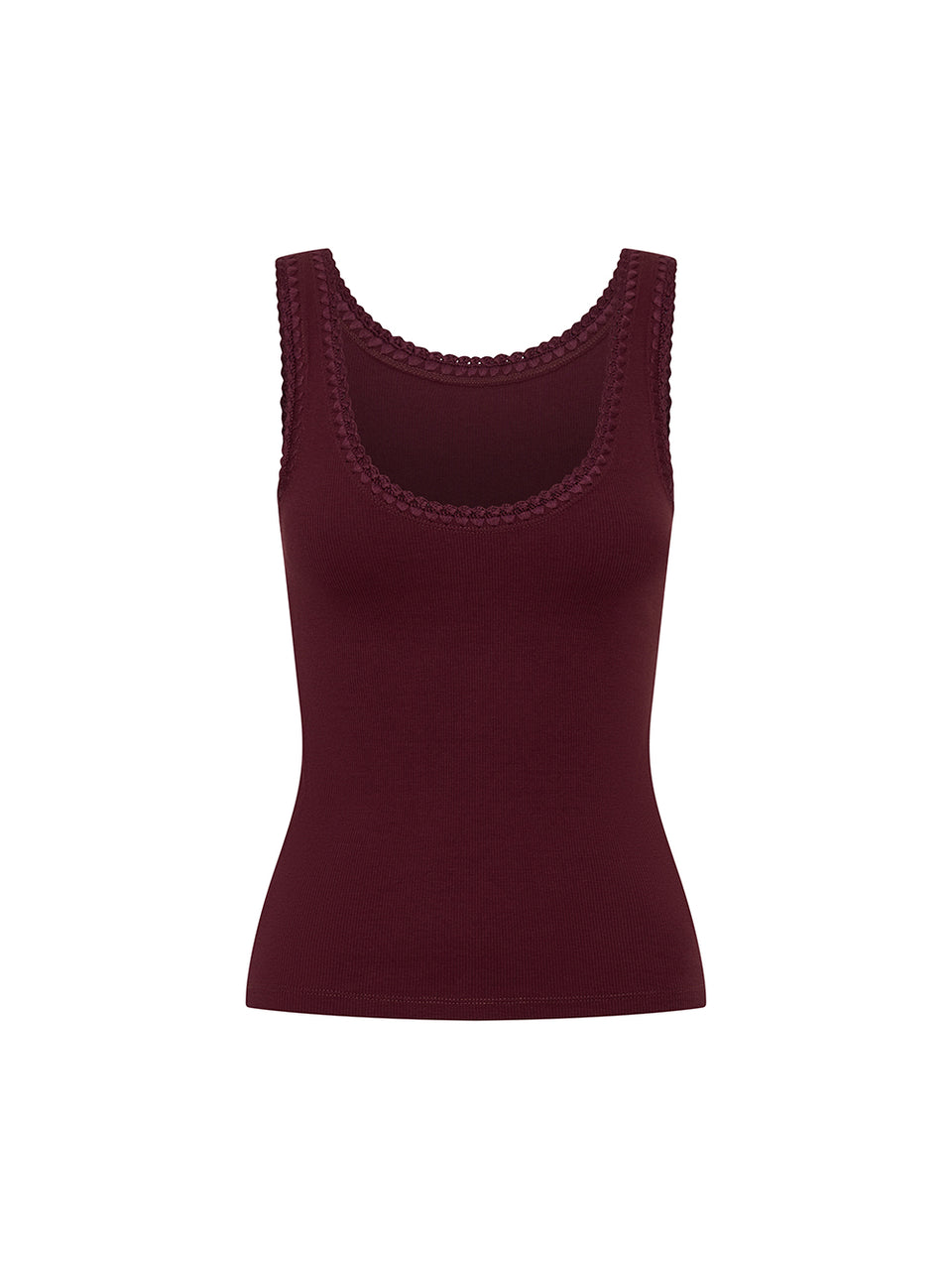 Tallulah Scoop Tank - Plum