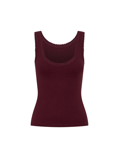 Tallulah Scoop Tank - Plum