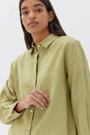 Xander Linen Shirt - Agave - Lulu & Daw - Assembly Label - assembly label, top, tops - Lulu & Daw - Australian Fashion Boutique