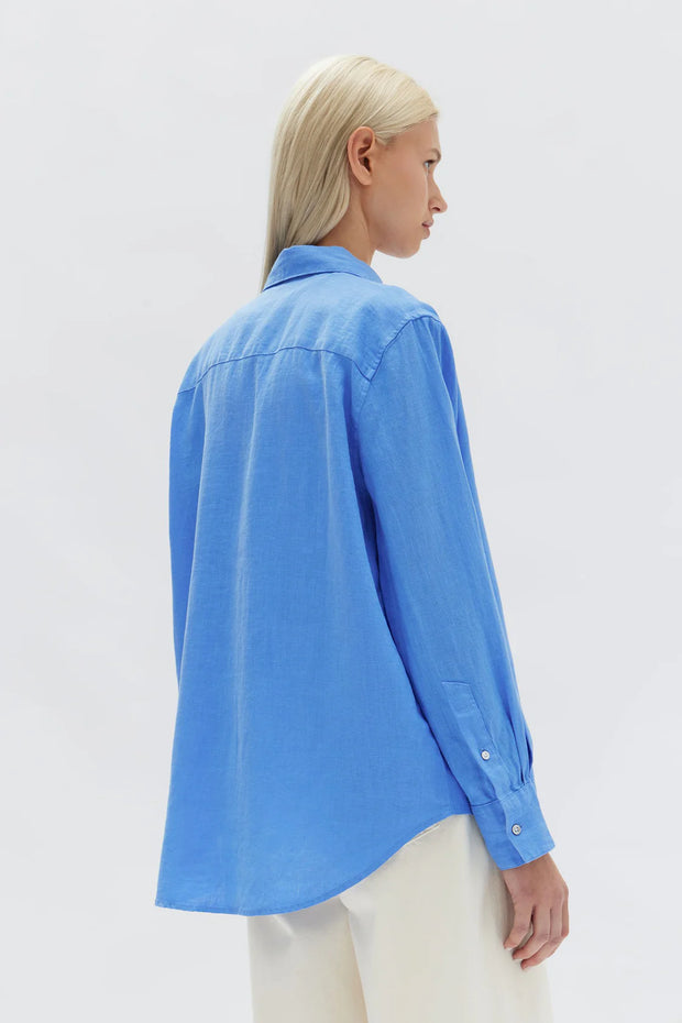 Xander Linen Shirt- Marina - Lulu & Daw - Assembly Label - 100% Linen, new arrivals, new arrvials, shirts - Lulu & Daw - Australian Fashion Boutique