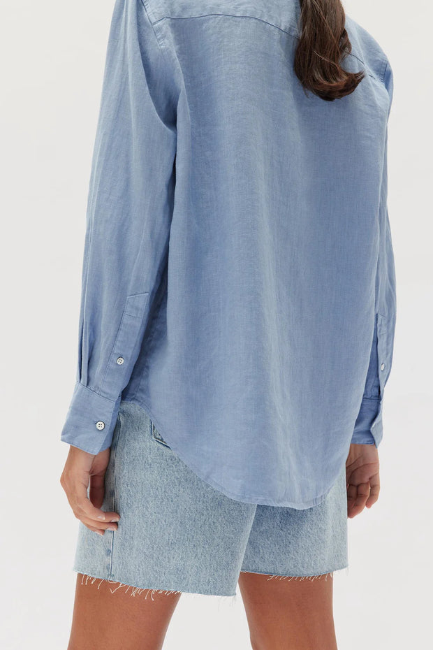 Xander Long Sleeve Shirt Pool - Lulu & Daw - Assembly Label - assembly label, top, tops - Lulu & Daw - Australian Fashion Boutique