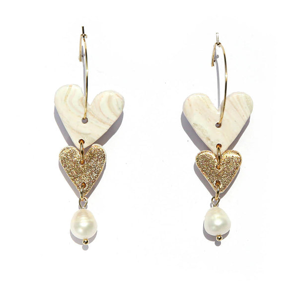 Heart Hoops - Golden