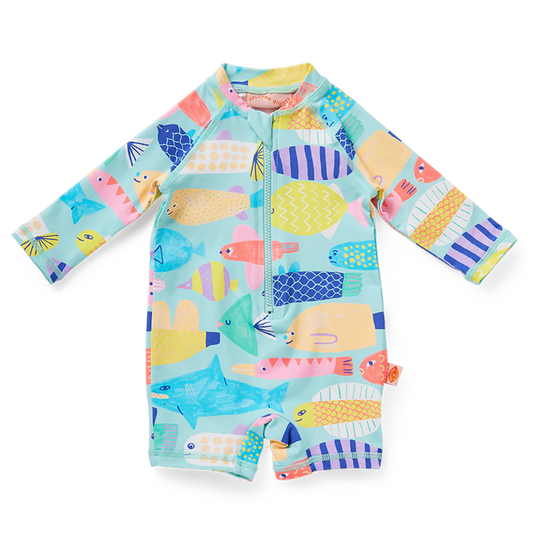 Long Sleeve Rash Suit Rainbow Reef