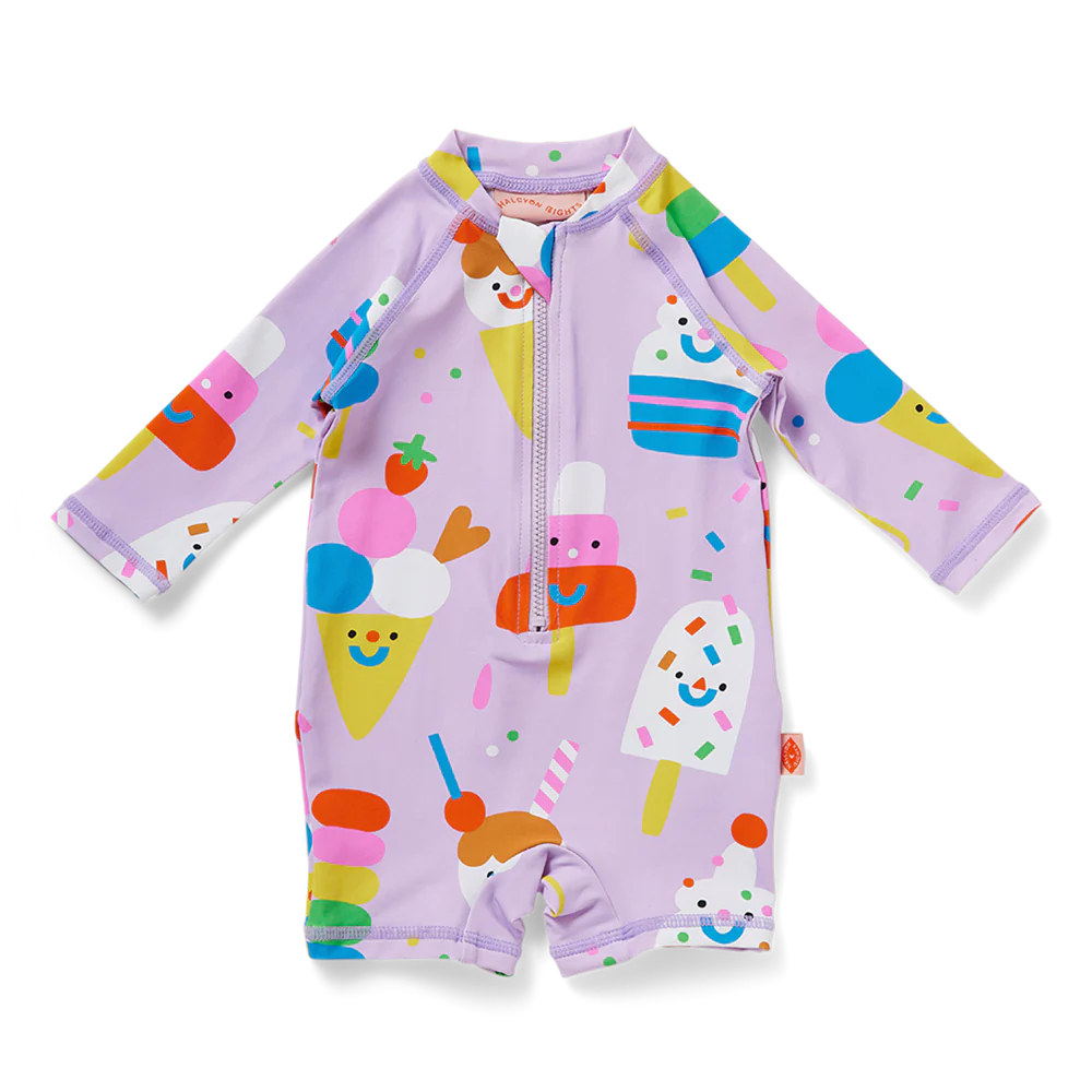 Long Sleeve Rash Suit - Sundae Fun Day