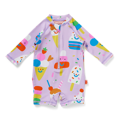 Long Sleeve Rash Suit - Sundae Fun Day