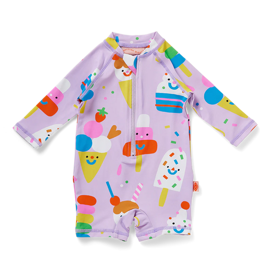 Long Sleeve Rash Suit - Sundae Fun Day