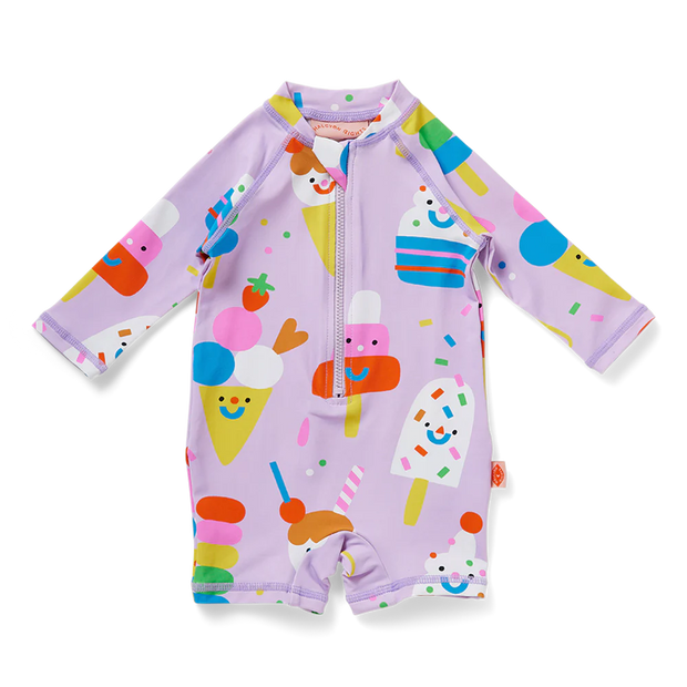 Long Sleeve Rash Suit - Sundae Fun Day