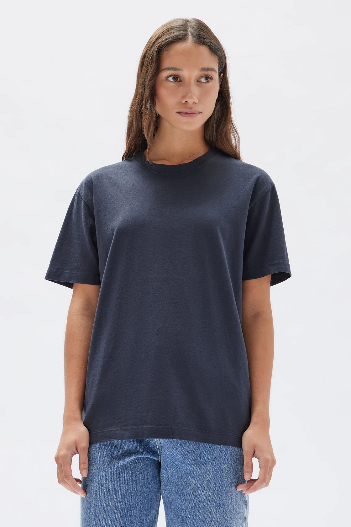 Base Tee - True Navy - Lulu & Daw - Assembly Label - assembly label, new arrivals, new arrvials, tops - Lulu & Daw - Australian Fashion Boutique