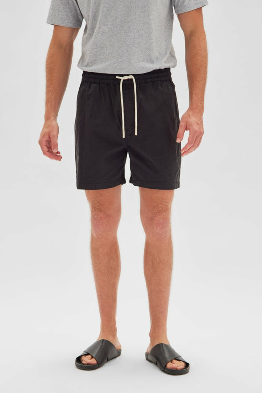 Holiday Twill Short -Black - Lulu & Daw - Assembly Label Mens - Assembly Labels Mens, mens, shorts - Lulu & Daw - Australian Fashion Boutique