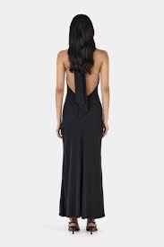 Ariana Halter Black Dress