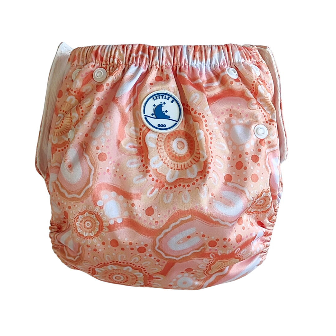 SWIM NAPPY & MINI WET BAG COMBO~ COMMUNITY CONNECTED TO LAND