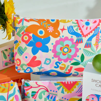 Cosmetic Bag - Cotton - Small - Fiesta