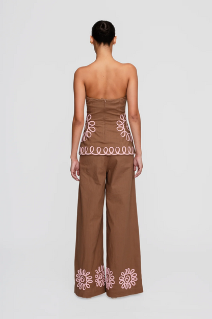 The Wolf Gang Estela Bustier - Chocolate