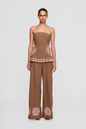 The Wolf Gang Estela Bustier - Chocolate