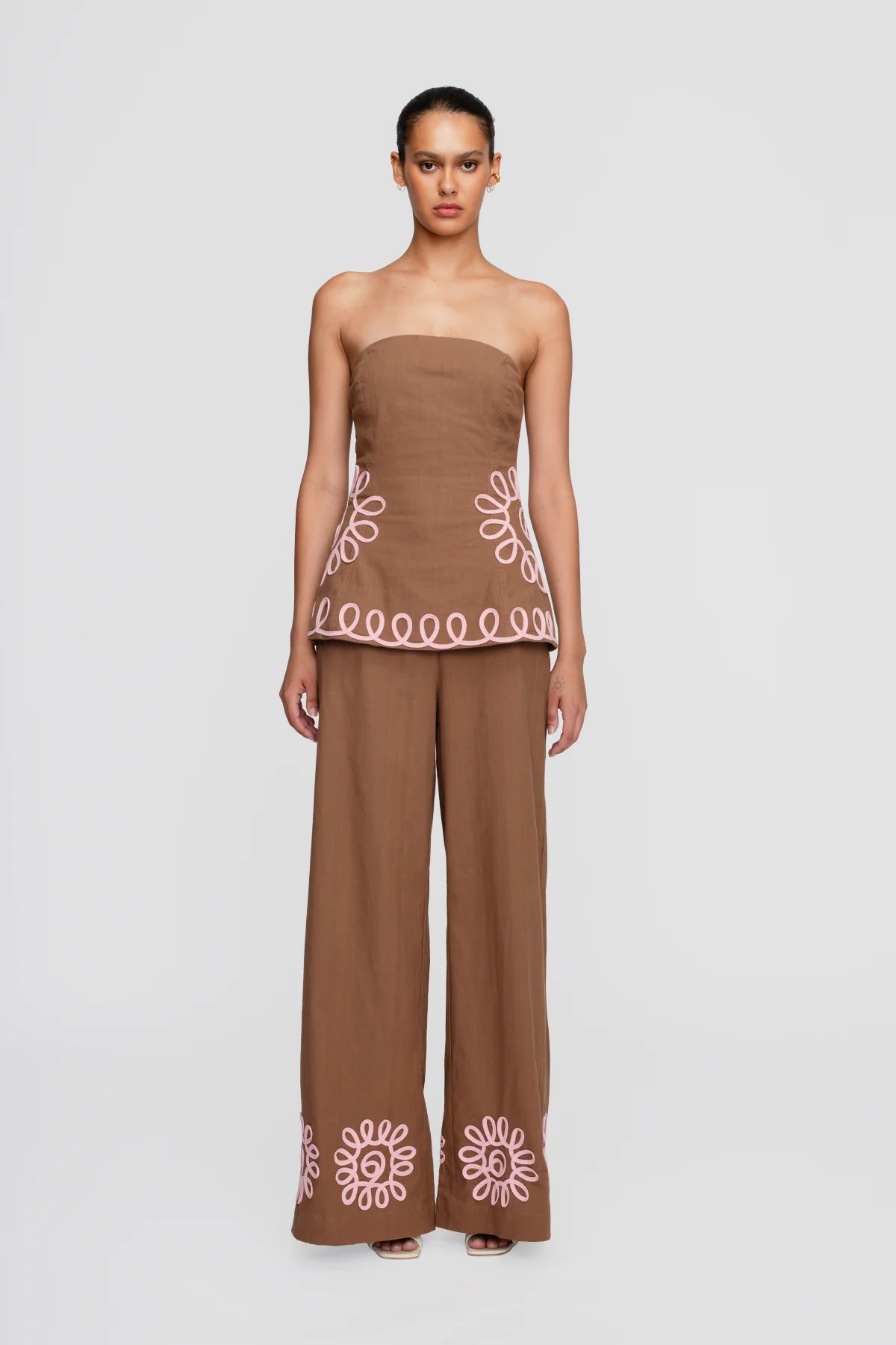 The Wolf Gang Estela Pants-Chocolate