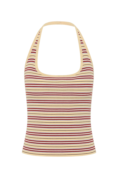 Faithfull The Brand Doris Top -Cila Stripe Butter