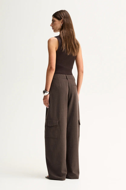Lindsay Knit Top - Chocolate