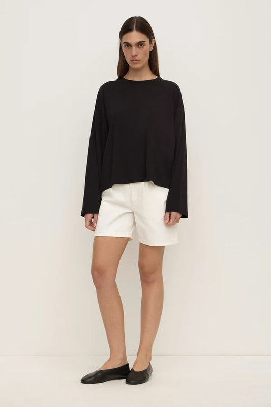 Assembly Label Mid Rise Denim Short - Vintage White