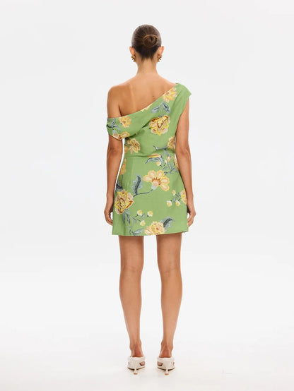 Kivari Eve Off The Shoulder Dress -Green